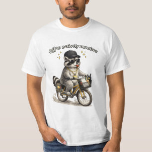 Lustiges Lehrer Geschenk Waschbär Schätzung T-Shirt