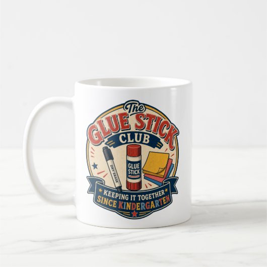 Lustiges Lehrer-Klassenzimmer-Design Kaffeetasse (Links)