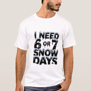 Lustiges Lehrer-Schneetage-Shirt . T-Shirt