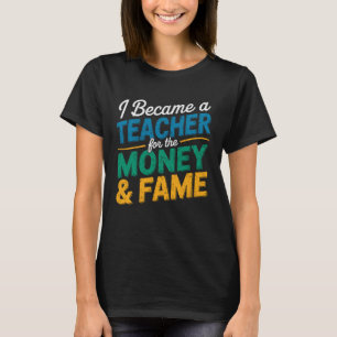 Lustiges Lehrer Zitat Ich wurde Lehrer wegen des G T-Shirt
