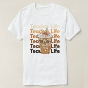 Lustiges Lehrerleben - Lehrer-Energie-Eiskaffee T-Shirt