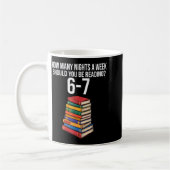 Lustiges Lesebuch Lehrer 67 Sechs Sieben Meme Kaffeetasse (Links)
