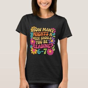 Lustiges Lesebuch Lehrer 67 Sechs Sieben Meme T-Shirt