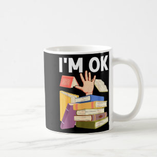 Lustiges Lesebuch lesender Nerd Bibliothekar Lehre Kaffeetasse