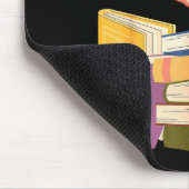 Lustiges Lesebuch lesender Nerd Bibliothekar Lehre Mousepad (Ecke)