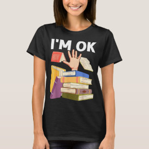Lustiges Lesebuch lesender Nerd Bibliothekar Lehre T-Shirt