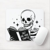 Lustiges Lesegerippe, nur noch ein Kapitel Mousepad (Mit Mouse)