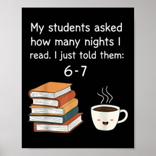 Lustiges Lesen 67 Six Seven Meme Englischlehrer Bo Poster