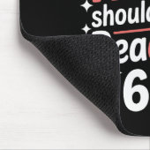 Lustiges Lesen 6 7 Sechs Sieben Meme Englischlehre Mousepad (Ecke)