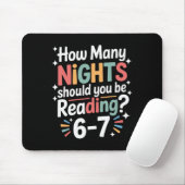 Lustiges Lesen 6 7 Sechs Sieben Meme Englischlehre Mousepad (Mit Mouse)