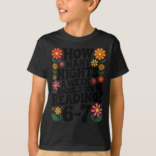 Lustiges Lesen 6 7 Sechs Sieben Meme Englischlehre T-Shirt