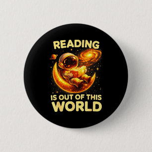 Lustiges Lesen ist aus dieser Welt Raum Bücher Button