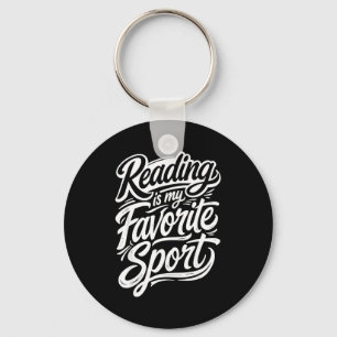 Lustiges Lesen ist Lieblingssport für Bibliothekar Schlüsselanhänger
