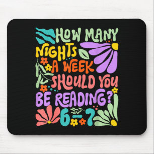 Lustiges Lesen Sechs Sieben Meme Buchliebhaber 67  Mousepad