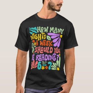 Lustiges Lesen Sechs Sieben Meme Buchliebhaber 67 T-Shirt