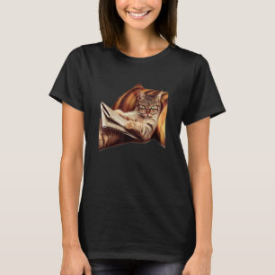 Lustiges lesendes Katzen-Meme - Internet Humor Buc T-Shirt