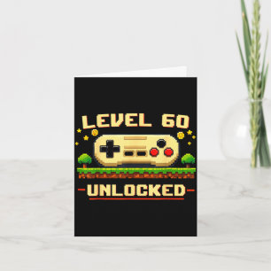 Lustiges Level 60 freigeschaltet Videospiel 60. Ge Karte