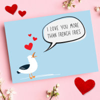 Lustiges Lieb dich mehr als Pommes Frites Valentin
