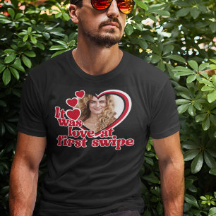 Lustiges Liebesherz Foto T-Shirt