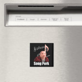 Lustiges Lied Schwein Musik Note Schwein Mann Meme Magnet (In Situ (Geschirrspüler))