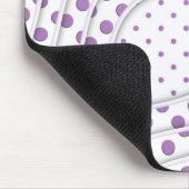 Lustiges lila Punkte-Design Mousepad (Ecke)
