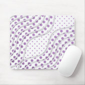 Lustiges lila Punkte-Design Mousepad (Mit Mouse)