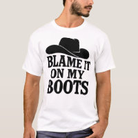 Lustiges Line Dance Stiefel T-Shirt
