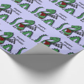 Lustiges Loch- Nessmonster, das Dudelsäcke spielt Geschenkpapier (Ecke)