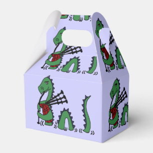 Lustiges Loch- Nessmonster, das Dudelsäcke spielt Geschenkschachtel