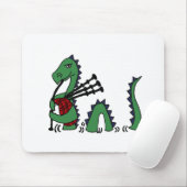 Lustiges Loch- Nessmonster, das Dudelsäcke spielt Mousepad (Mit Mouse)