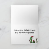 Lustiges Loch- Nessmonster im Feiertagskarte (Innenseite)