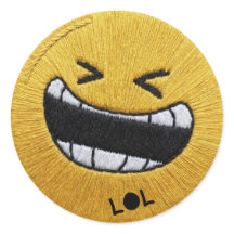 Lustiges LOL Lachender Emoji WhatsApp Sticker | Cu