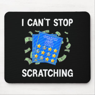 Lustiges Lotterielos-Outfit für einen Lotterielieb Mousepad