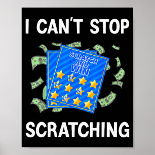 Lustiges Lotterielos-Outfit für einen Lotterielieb Poster