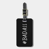 LUSTIGES LUGGAGE/BAG TAG_#BADASS DIY GEPÄCKANHÄNGER (Vorderseite vertikal)