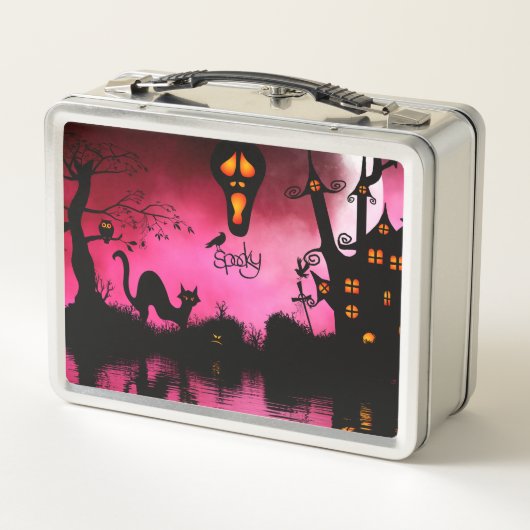 Lustiges, lustiges Design Metall Brotdose (Rückseite)