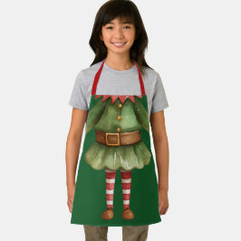 Lustiges Mädchen-Elfen-Body-Weihnachtsgeschenk Schürze