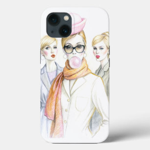 Lustiges Mädchen iPhone 13 Hülle