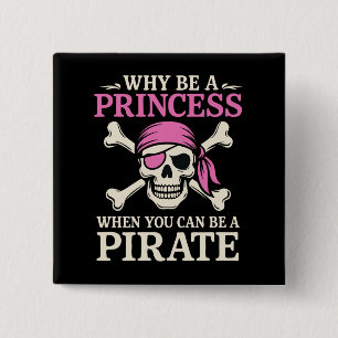Lustiges Mädchen Warum Prinzessin sein, wenn man a Button