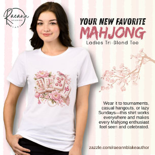 Lustiges Mahjong-Enthusiastinnen-Tri-Blend-Shirt Tri-Blend Shirt