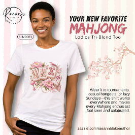 Lustiges Mahjong-Enthusiastinnen-Tri-Blend-Shirt Tri-Blend Shirt