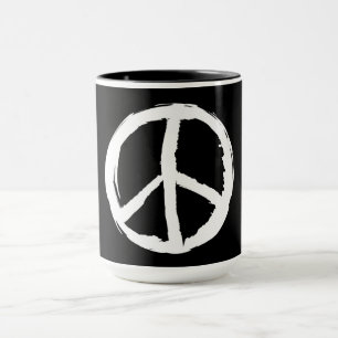 lustiges, malerisches PEACE SIGN Tasse