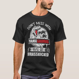 Lustiges Mama-Dinosaurier-Geschenk Mamasaurus-Mutt T-Shirt
