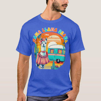 Lustiges Mama Lama Drama Alpaka Design T-Shirt