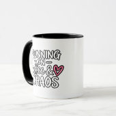 Lustiges Mama-Leben-Zitat Tasse (Vorderseite Links)