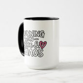 Lustiges Mama-Leben-Zitat Tasse (Vorderseite Links)
