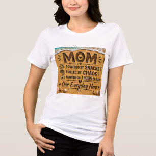 Lustiges Mama-Strand-Design – Angetrieben von Snac Tri-Blend Shirt