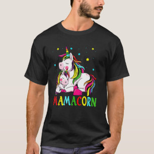 Lustiges Mamacorn-Einhorn-Autismus-Kostüm Mama Mut T-Shirt