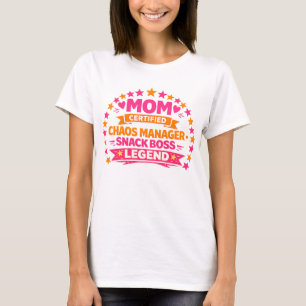 Lustiges Mamma T-Shirt – Zertifizierter Chaos-Mana