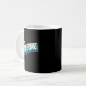 Lustiges Mandarin-Orangen-Frucht-Statement-Kostüm Kaffeetasse (Vorderseite Links)